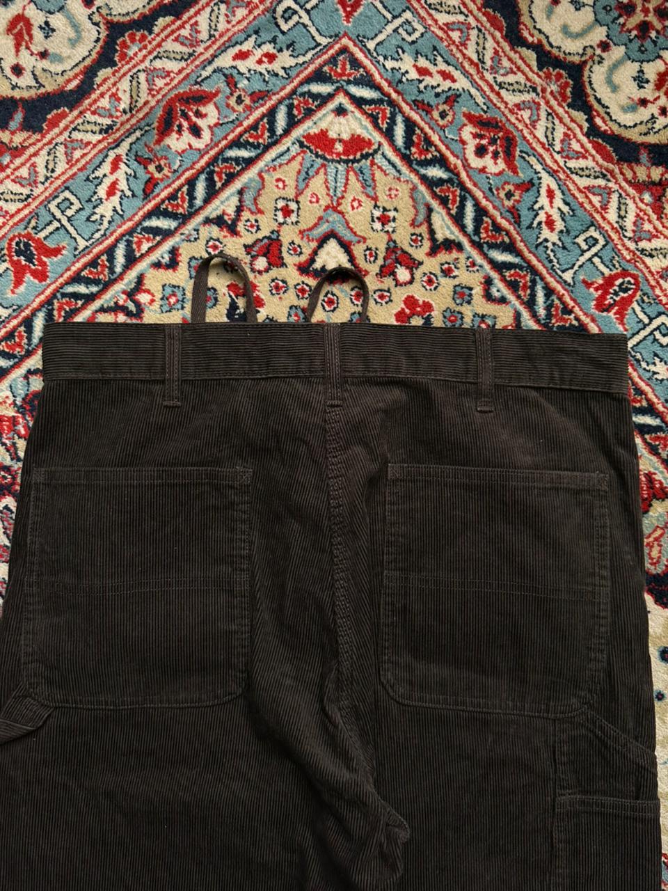 UNIQLO Dark Brown Corduroy Relaxed FIT Workwear PANTS