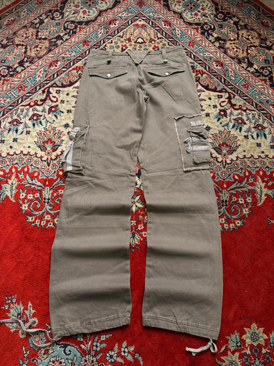 Ambitionfly Multi-Pocket Rigid Cargo Pants