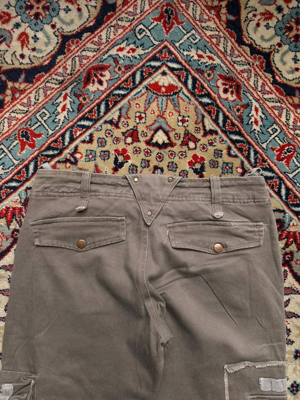 Ambitionfly Multi-Pocket Rigid Cargo Pants