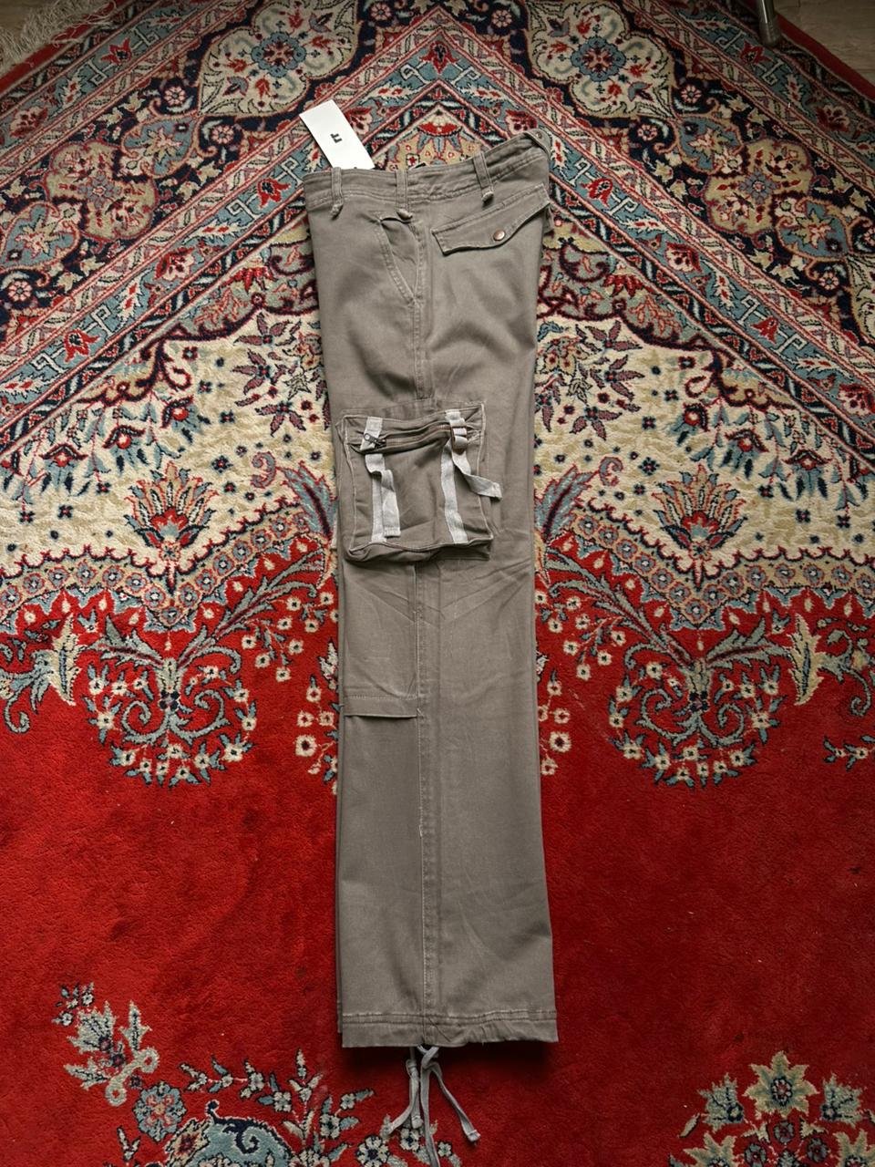 Ambitionfly Multi-Pocket Rigid Cargo Pants