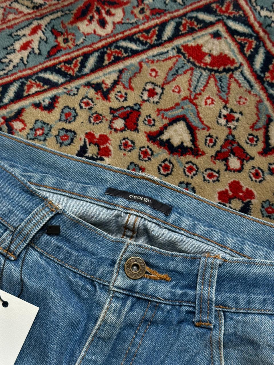 George Blue Denim Medium Wash Relaxed FIT Jeans