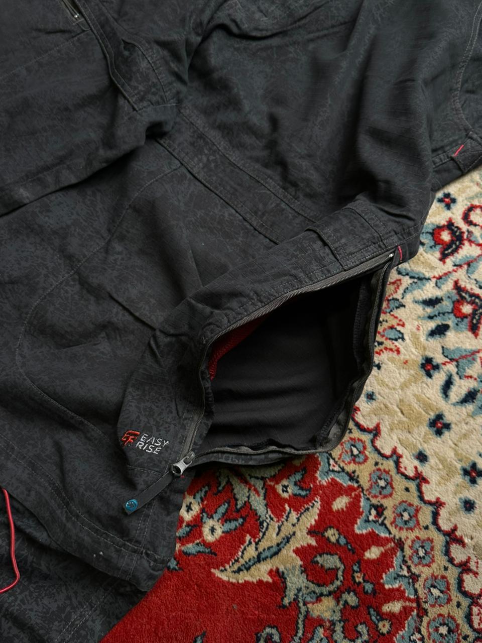 Easy Rise Gorpcore Tactical Black Cargo Pants