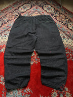Easy Rise Gorpcore Tactical Black Cargo Pants - 42