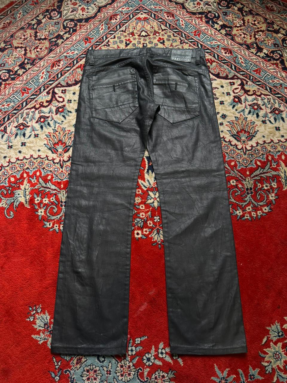 Freesoul Alchemy Couture Straight Fit Black Coated Jeans