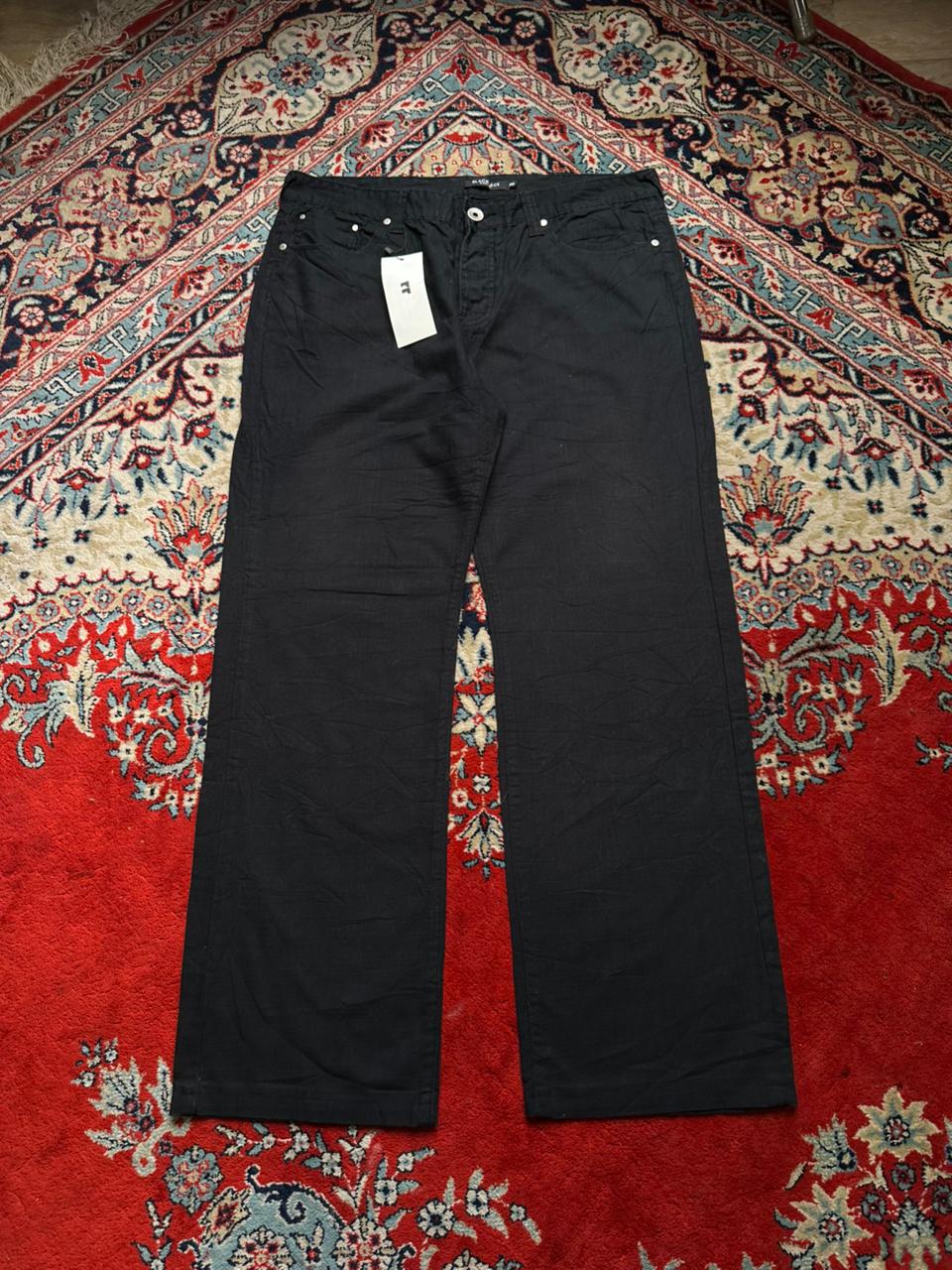 Black Ace Black Straight FIT Denim PANTS