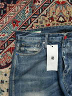Jack & Jones Erik Original Anti Fit 96(straight fit) Blue Distressed Denim Jeans - 36
