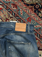 Jack & Jones Erik Original Anti Fit 96(straight fit) Blue Distressed Denim Jeans - 36