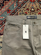 Dockhouse Vintage Cotton Khaki Gray Relaxed Jeans - 36