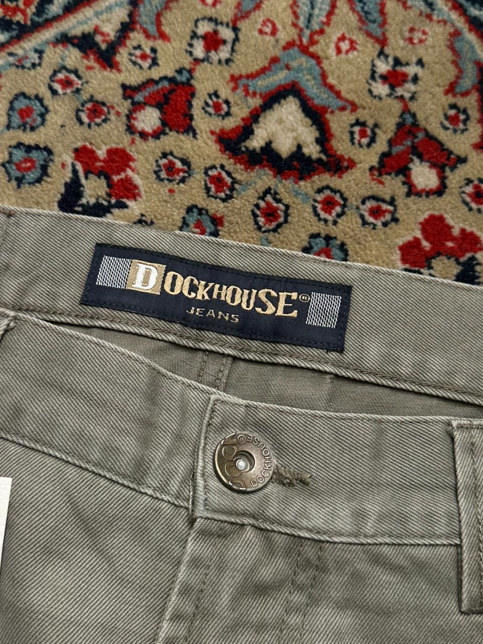 Dockhouse Vintage Cotton Khaki Gray Relaxed Jeans - 36