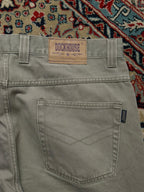 Dockhouse Vintage Cotton Khaki Gray Relaxed Jeans - 36
