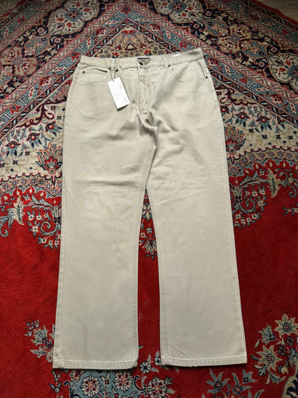 Brooker Jeanswear Beige Khaki RELAXED FIT STURDY Denim Pants - 36