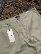 Brooker Jeanswear Beige Khaki RELAXED FIT STURDY Denim Pants - 36