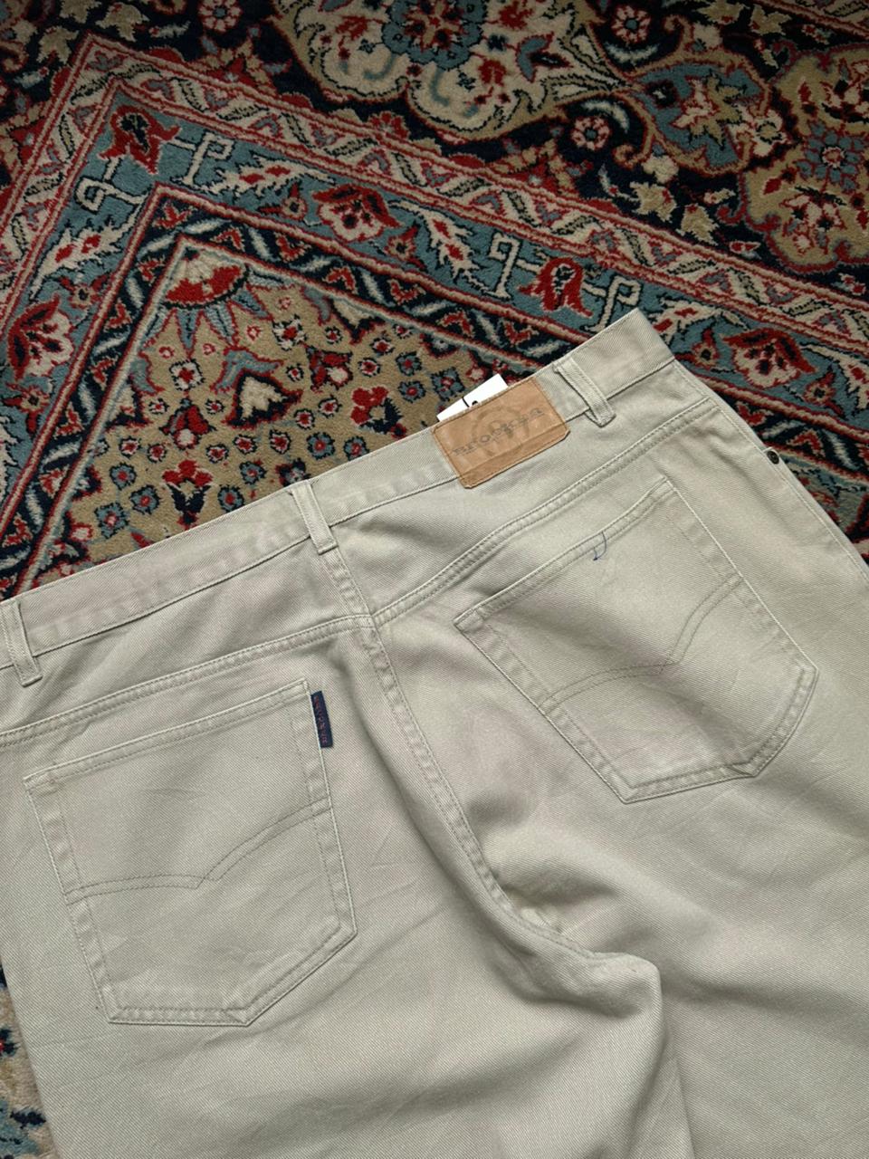 Brooker Jeanswear Beige Khaki RELAXED FIT STURDY Denim Pants - 36