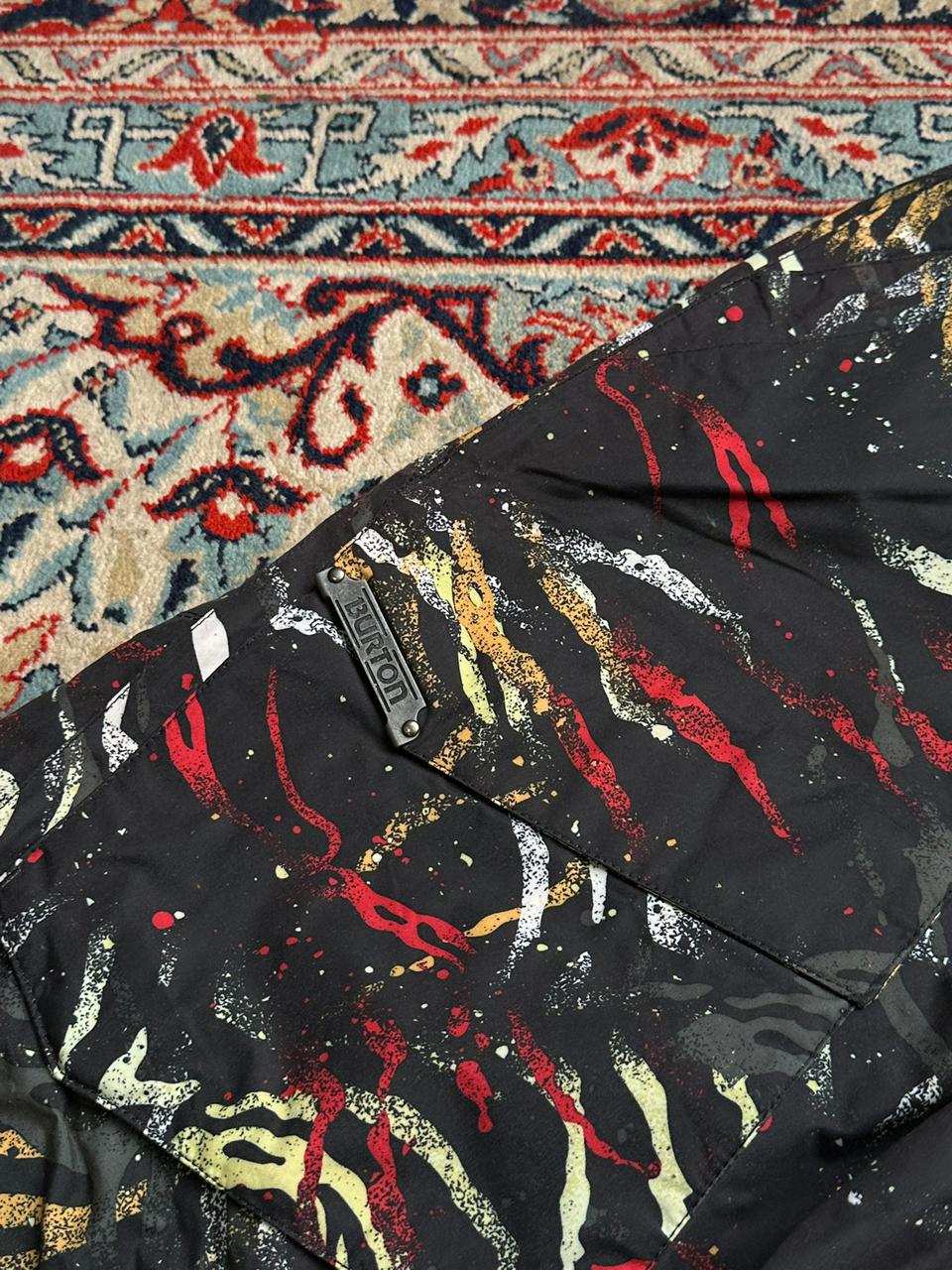 BURTON DryRide Snowboarding Black Multi-Color Cargo Pants - 34