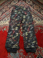 BURTON DryRide Snowboarding Black Multi-Color Cargo Pants - 34