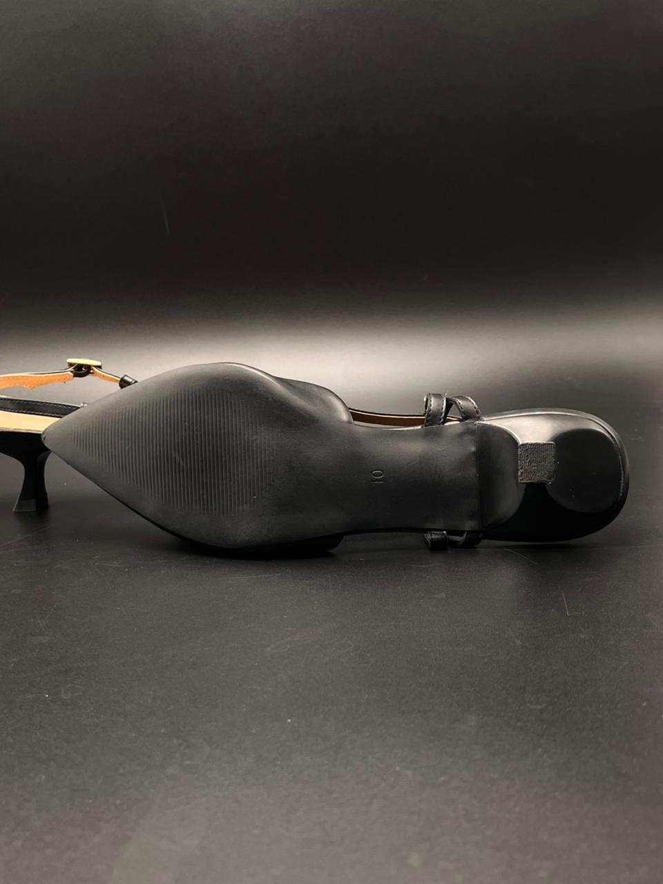 Aerosoles Black Slingback Pointed Toe Heels