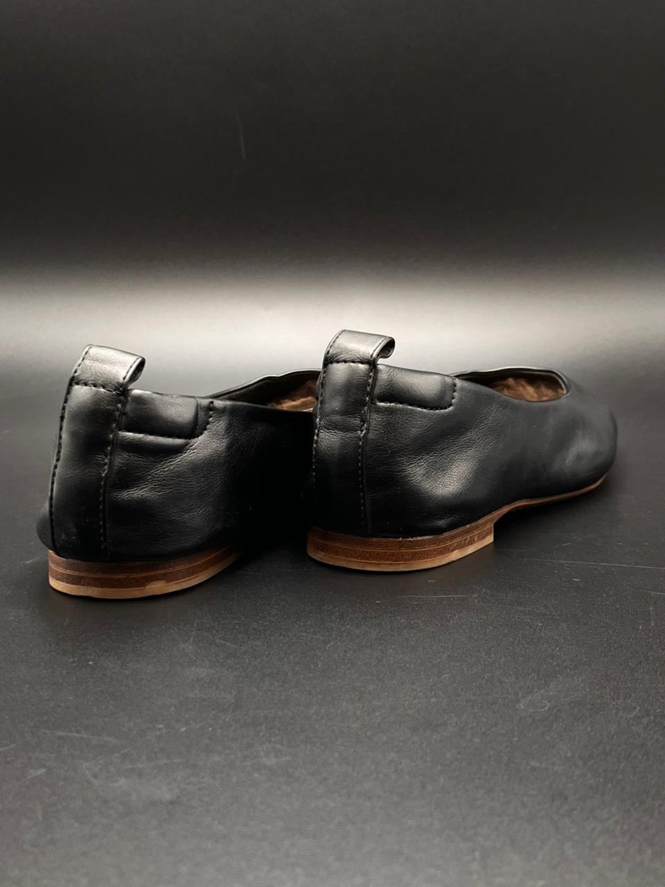 Time and Tru Black Memory Foam Ballet Square Toe