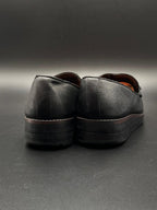 ALDO Yolanda Black Lizard Embossed Bit Loafers - 38.5