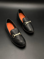 ALDO Yolanda Black Lizard Embossed Bit Loafers - 38.5