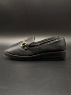 ALDO Yolanda Black Lizard Embossed Bit Loafers - 38.5