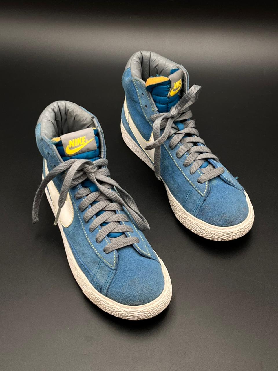 NIKE BLAZER MID BLUE TRAINERS