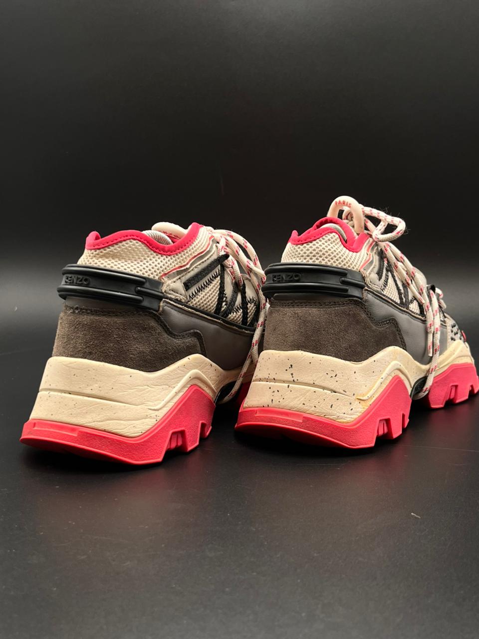 KENZO INKA SUEDE PANEL Chunky Boots