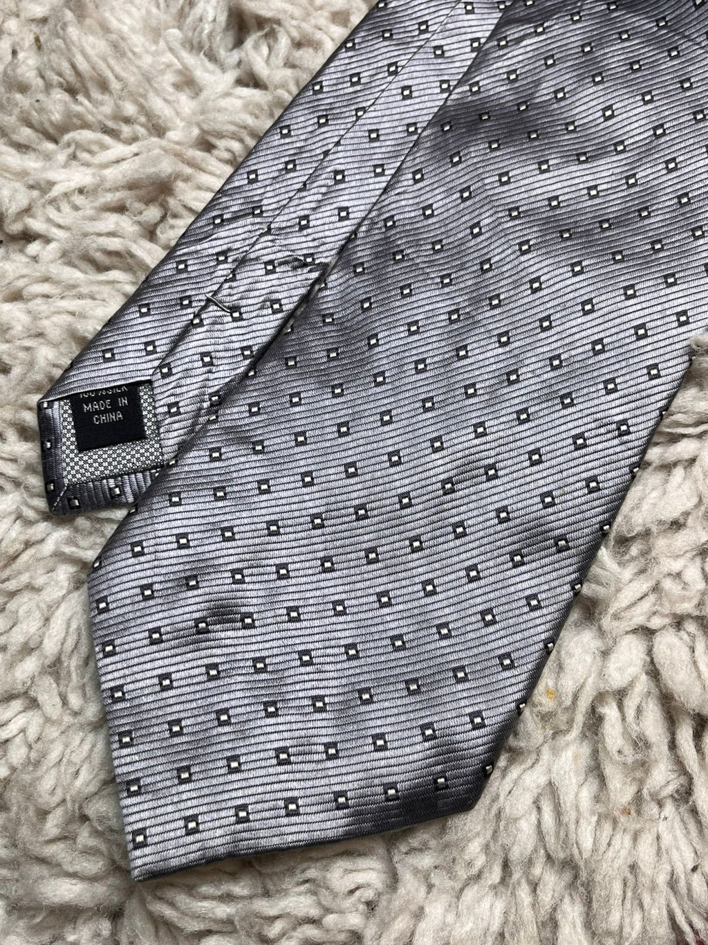 Joseph & Feiss International  Geometric Squares Pattern TIE