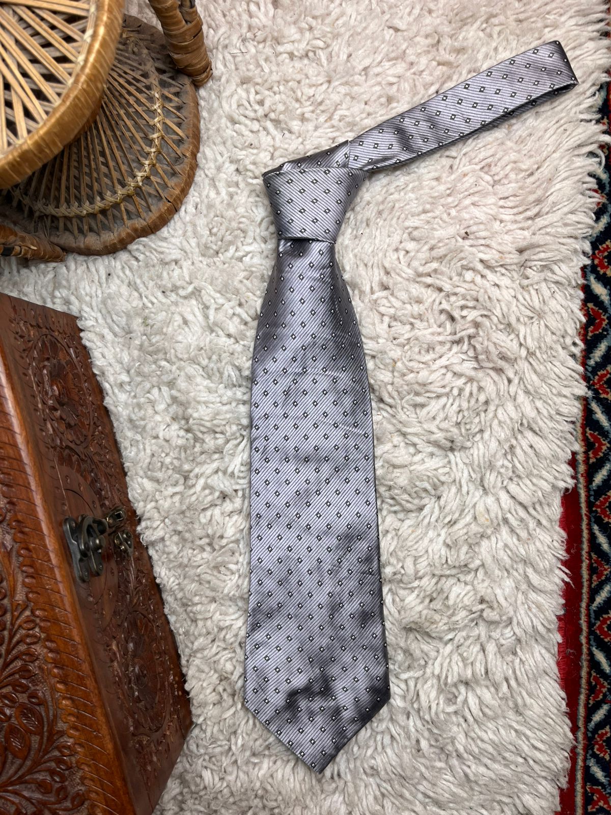 Joseph & Feiss International  Geometric Squares Pattern TIE