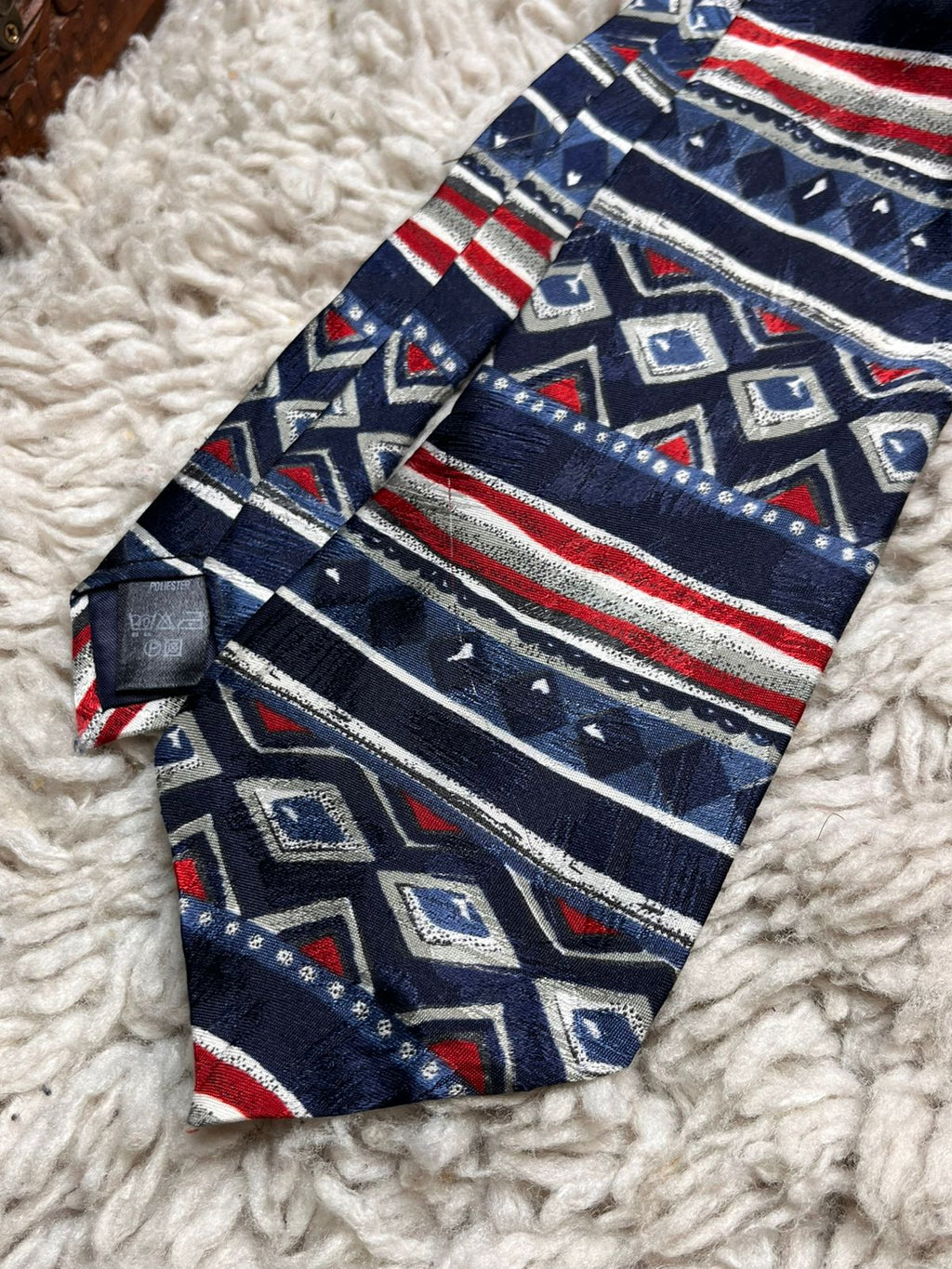 St Michael Marks & Spencer Aztec Tribal Geometric Pattern TIE