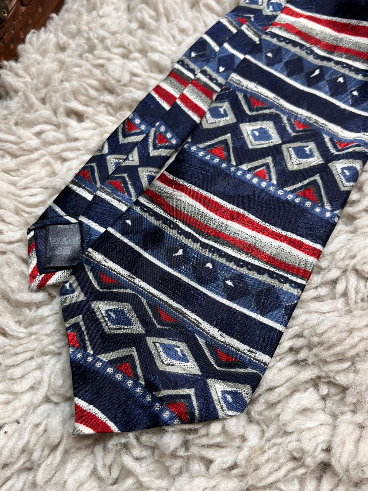 St Michael Marks & Spencer Aztec Tribal Geometric Pattern TIE