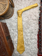 T.M. Lewin Jermyn St London Gold Blue Polka Dot TIE