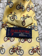 Beaufort The Tie Rack Yellow Novelty Bicycle Bike TIE