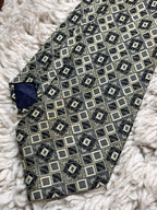 Diamond Collection by Gelfer Geometric Square Pattern TIE