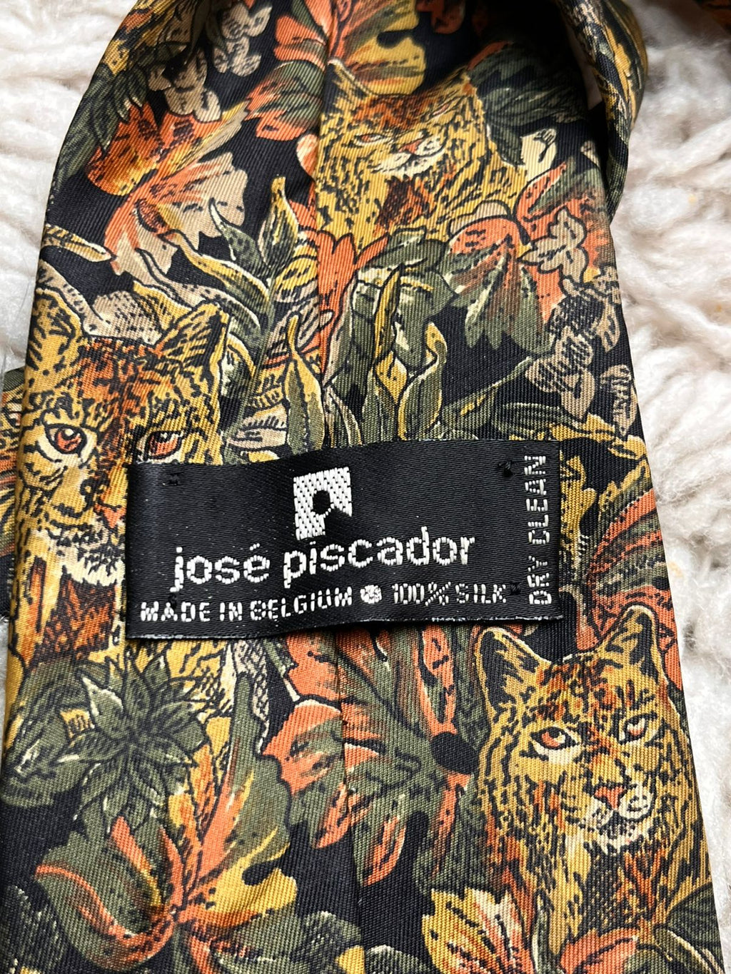 Jose Piscador Jungle & Leopard Print TIE