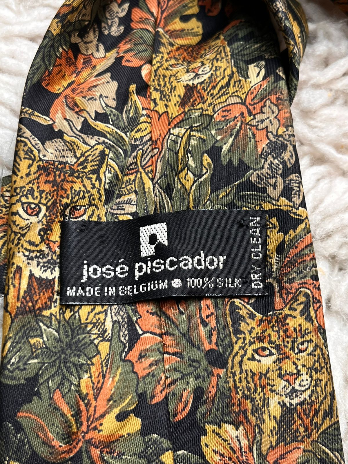 Jose Piscador Jungle & Leopard Print TIE
