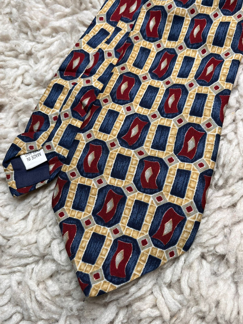 ST BERNARD Vintage Geometric Abstract TIE