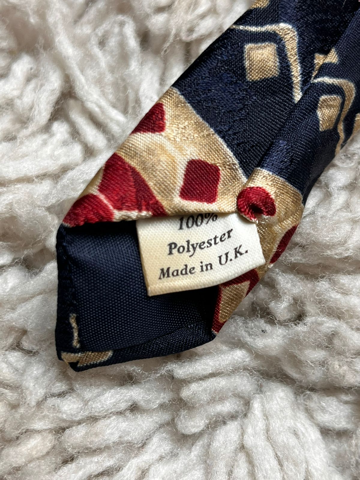 Burton Menswear Aztec Geometric Striped Polyester Tie