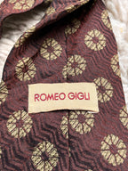 Romeo Gigli Geometric Floral Medallion TIE