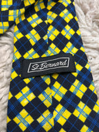 St. Bernard Men's Bold Check Plaid Polyester Patterned TIE