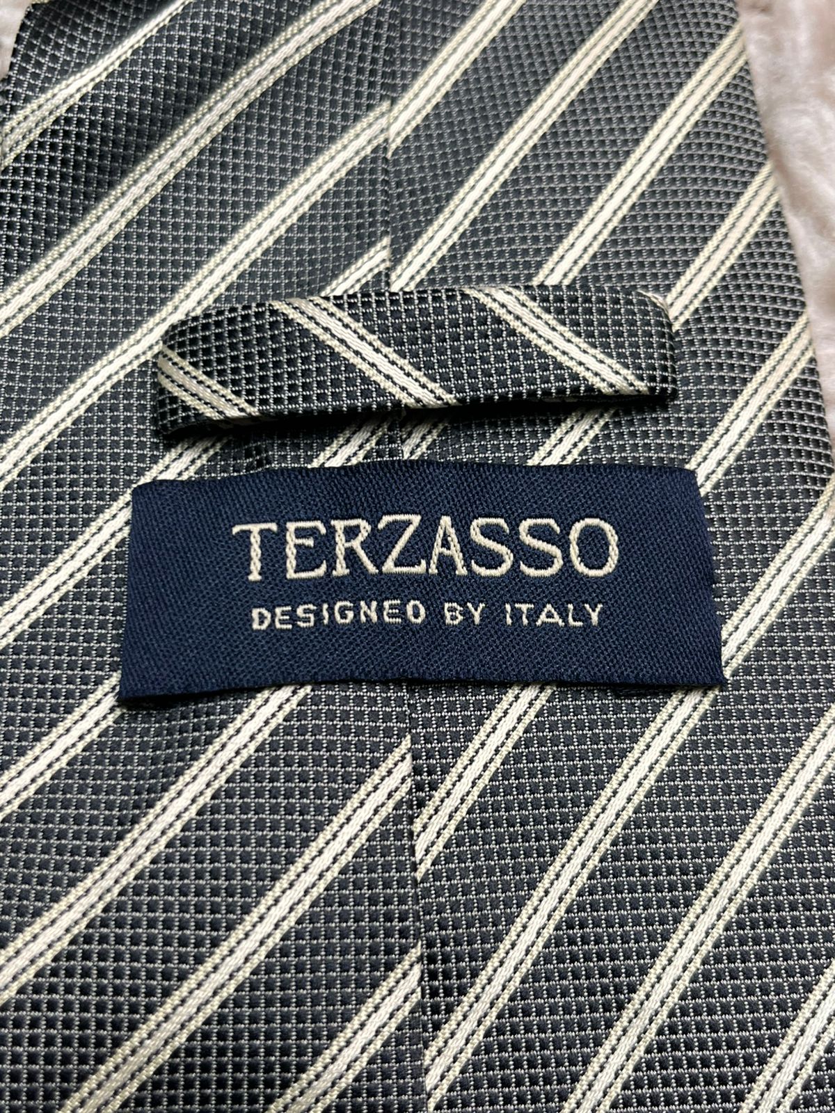Terzasso Textured Diagonal Stripe Executive TIE
