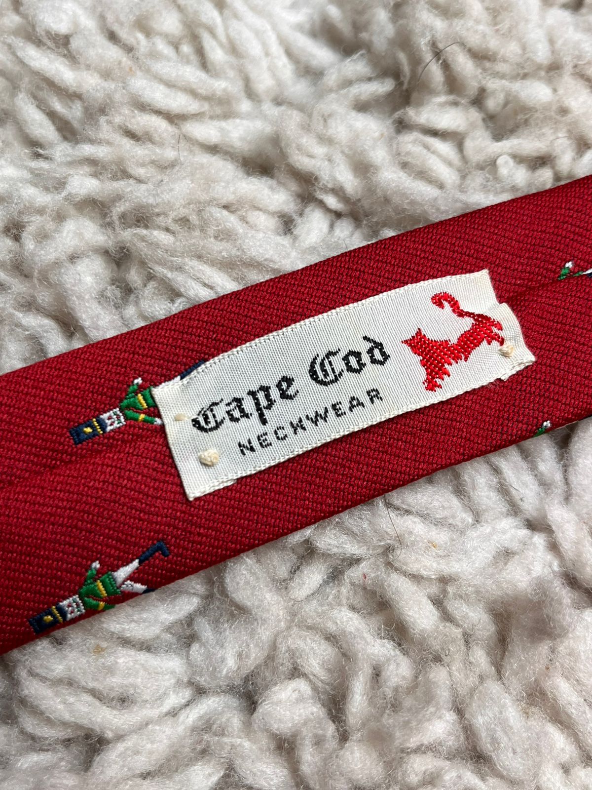 Cape Cod Neckwear Red Nutcracker Toy Soldier Christmas HolidaY TIE