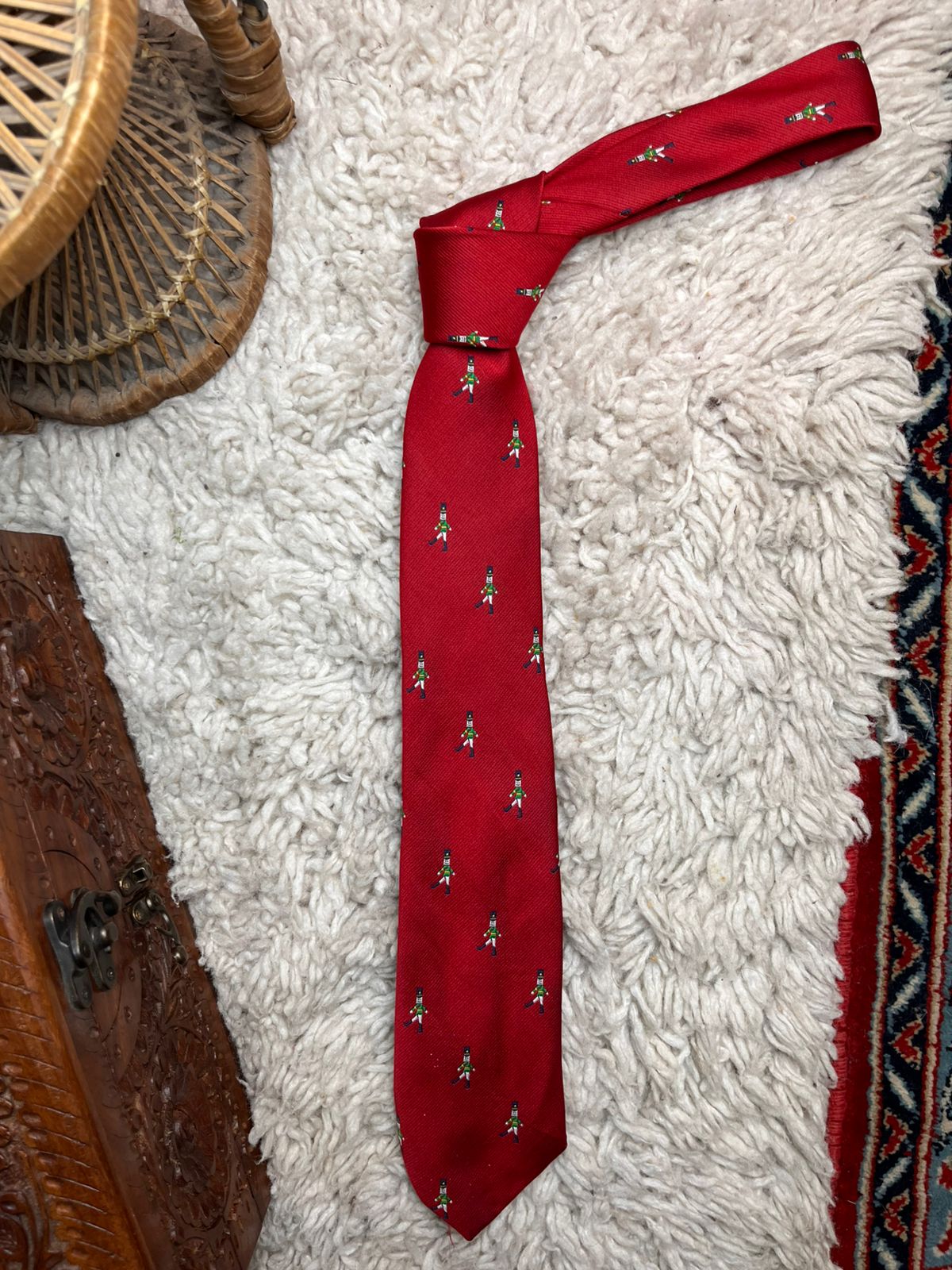 Cape Cod Neckwear Red Nutcracker Toy Soldier Christmas HolidaY TIE