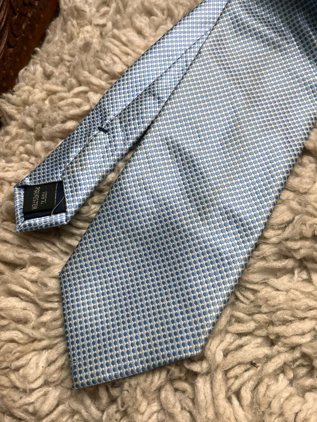 Comme Soie by Montagu Micro Dot Geometric Pattern TIE