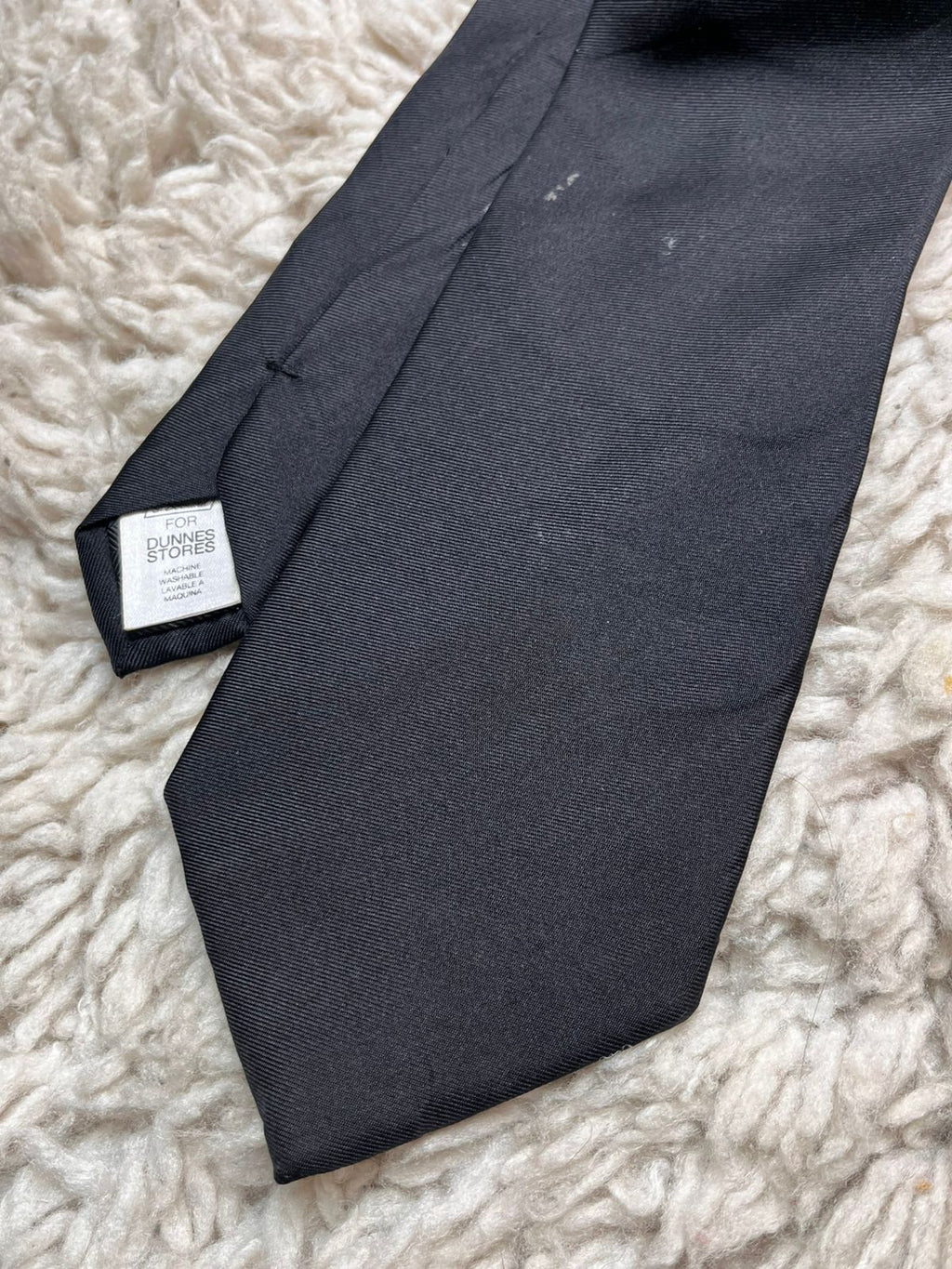 Dunnes Stores St Bernard Solid Black TIE