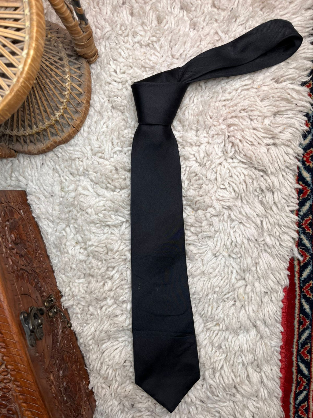 Dunnes Stores St Bernard Solid Black TIE