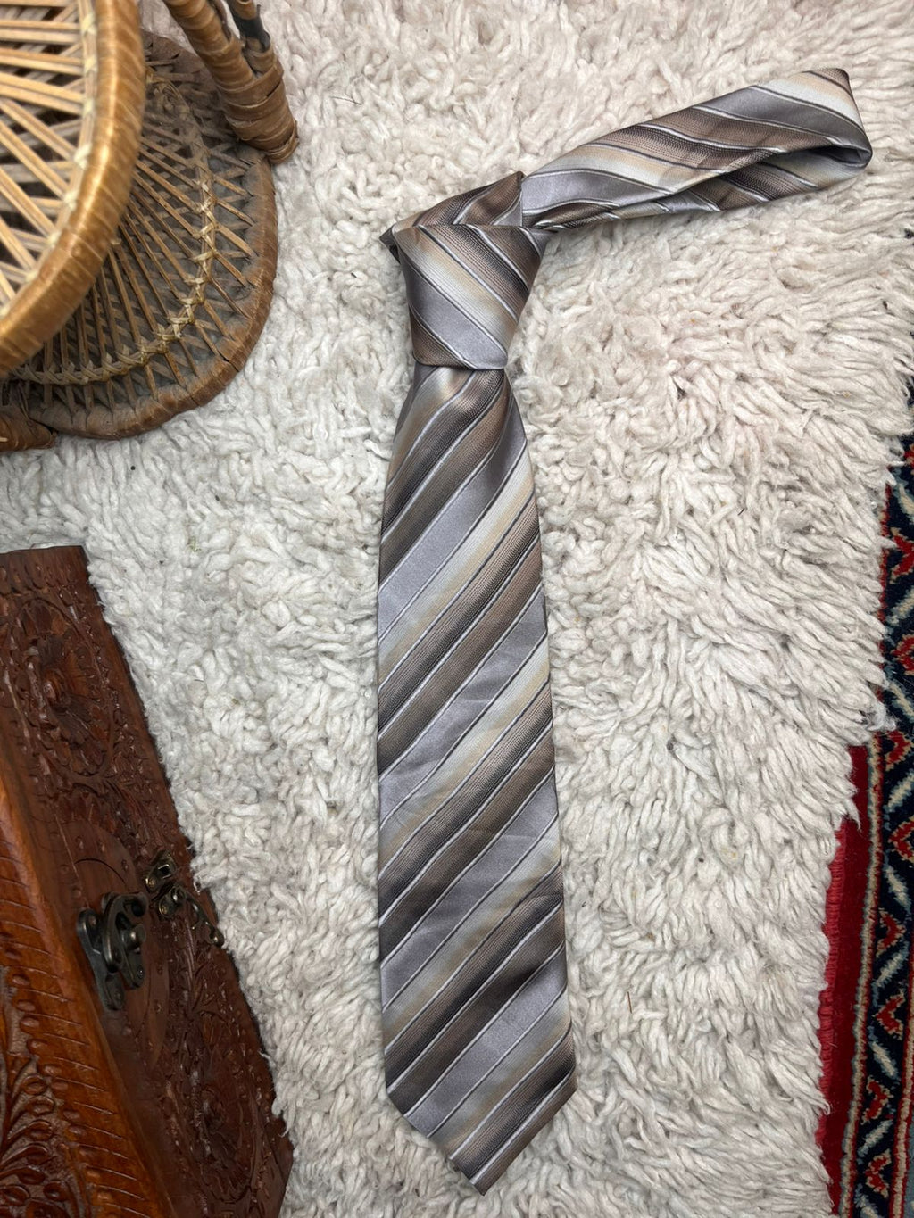 Burton Multi-Tone Diagonal Striped Formal TIE