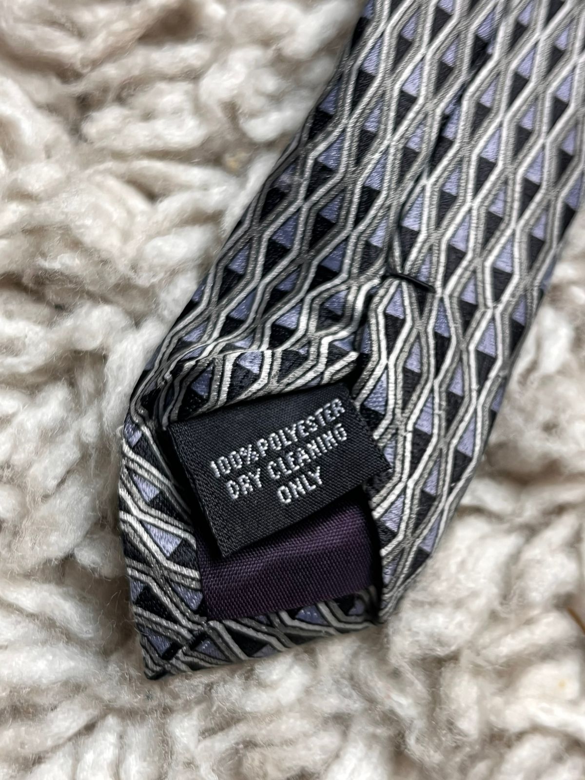 Rael Brook Geometric Diamond Pattern Tie