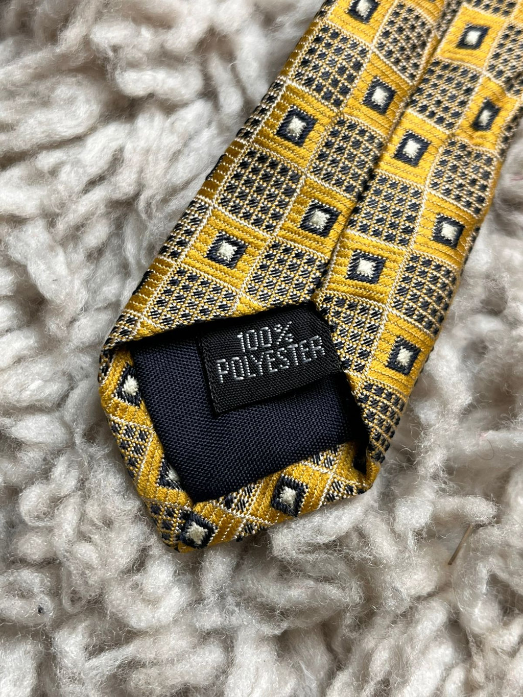 St. Bernard Geometric Square Pattern TIE