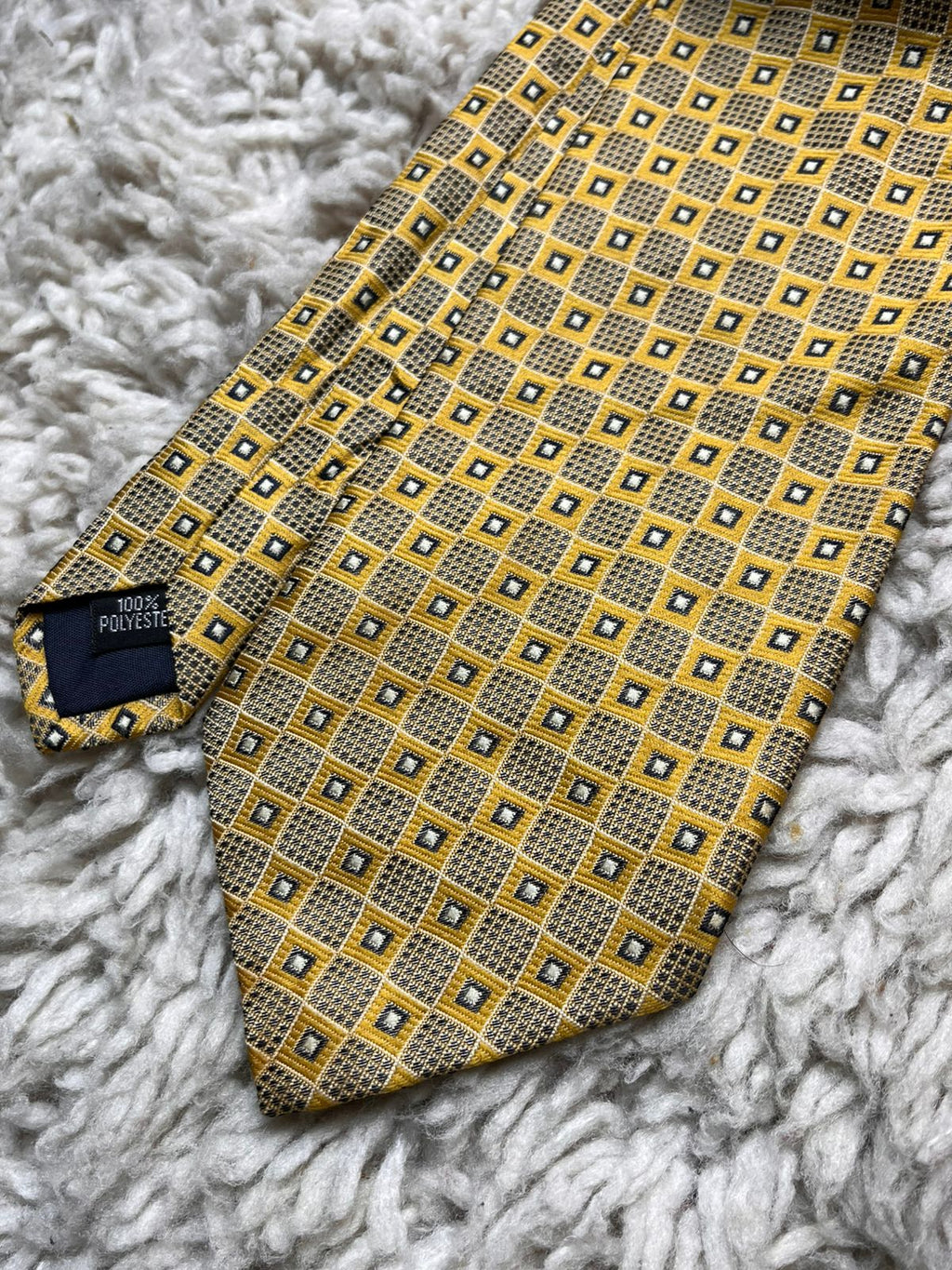 St. Bernard Geometric Square Pattern TIE