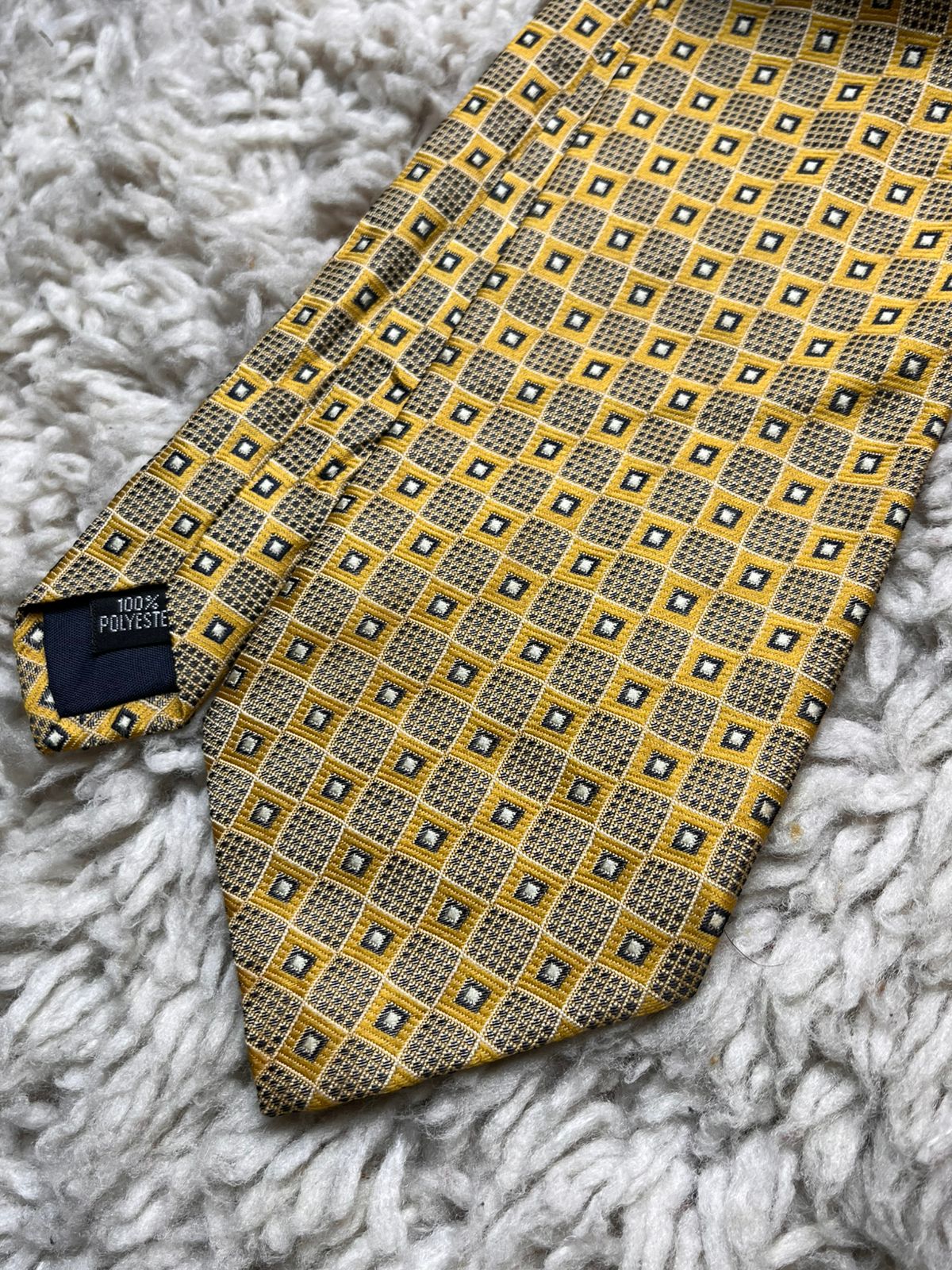St. Bernard Geometric Square Pattern TIE